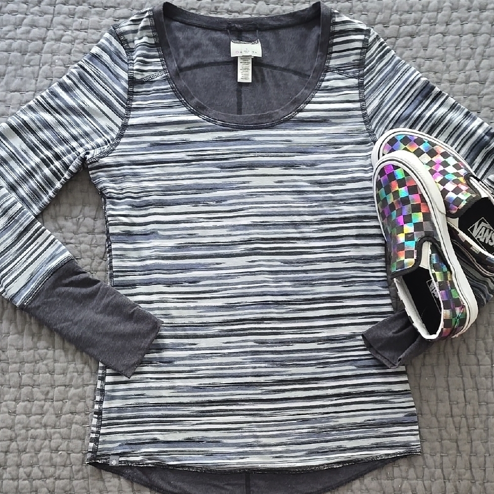 ATHLETA Striped Long Sleeve Top